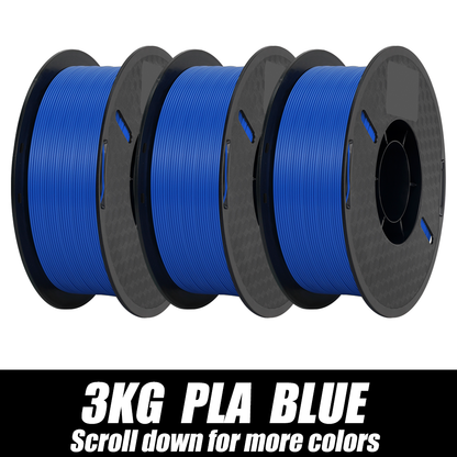 3D Printer Filament PLA Blue 1.75MM Dimensional Accuracy+/-0.03mm No-Tangling Strong Bonding 1KG/1Roll for FDM 3D Printer