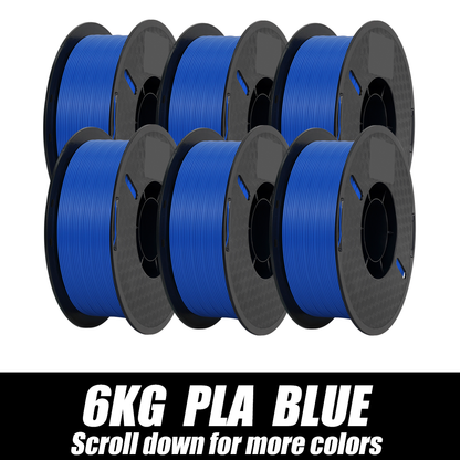 3D Printer Filament PLA Blue 1.75MM Dimensional Accuracy+/-0.03mm No-Tangling Strong Bonding 1KG/1Roll for FDM 3D Printer