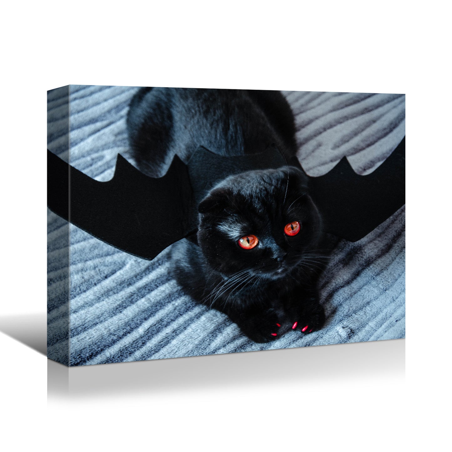 1pcs Drop-Shipping Framed Canvas Wall Art Decor Painting For Halloween,Scary Pumpkin Painting For Halloween Gift, Decoration For Halloween Office Living Room, Bedroom Decor-3624in- Thickness 1.5inch