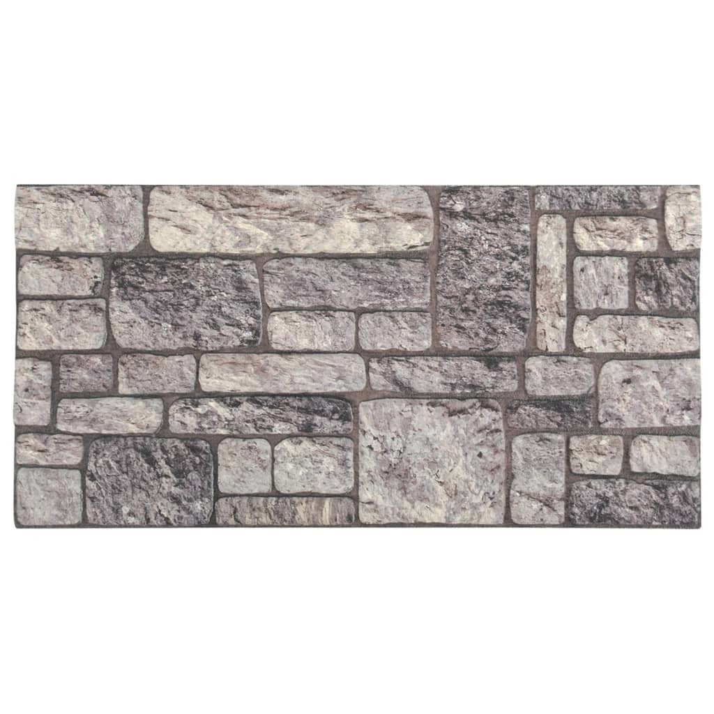 3D Wall Panels with Light Gray Brick Design 10 pcs EPS