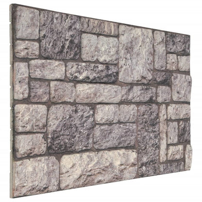 3D Wall Panels with Light Gray Brick Design 10 pcs EPS