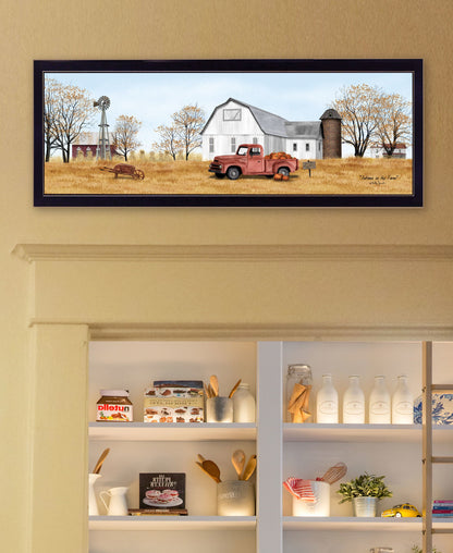 "Autumn on the Farm" by Billy Jacobs, Ready to Hang Framed Print, Black Frame