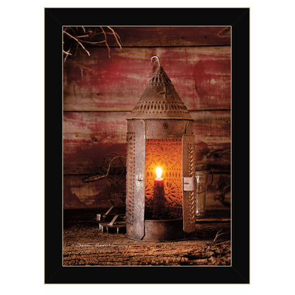 "Tinner's Lantern" By Irvin Hoover, Ready to Hang Framed Print, Black Frame