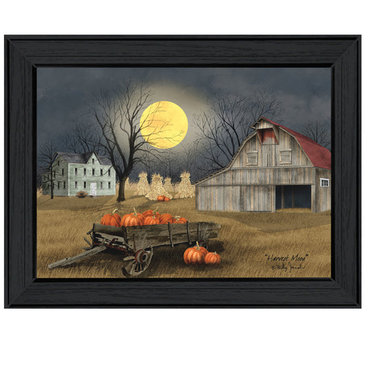 "Harvest Moon" By Billy Jacobs, Ready to Hang Framed Print, Black Frame