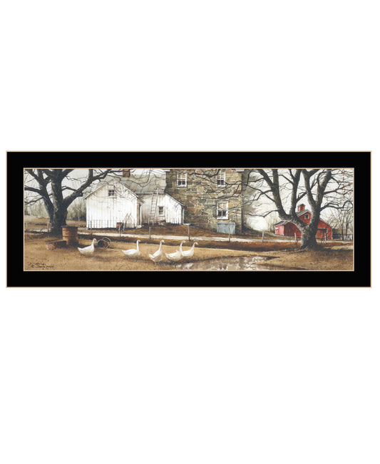 "Puddle Jumpers" by Artisan John Rossini, Ready to Hang Framed Print, Black Frame