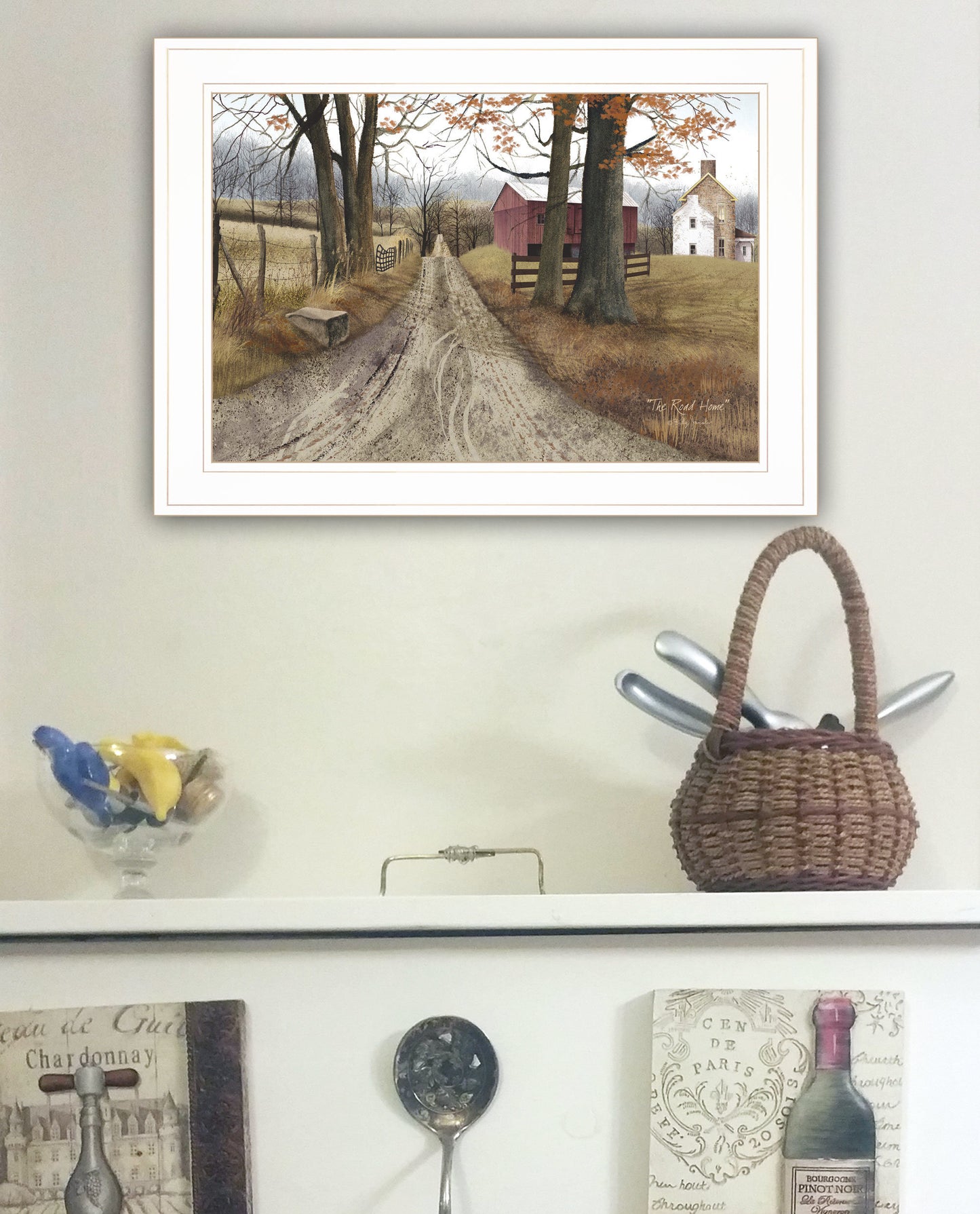 "The Road Home" By Billy Jacobs, Ready to Hang Framed Print, White Frame