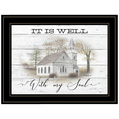 "It Is Well" By Billy Jacobs, Ready to Hang Framed Print, Black Frame