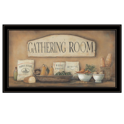 "Gathering Room" By Pam Britton, Ready to Hang Framed Print, Black Frame