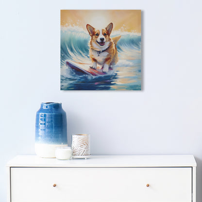 Corgi Canvas Wall Art