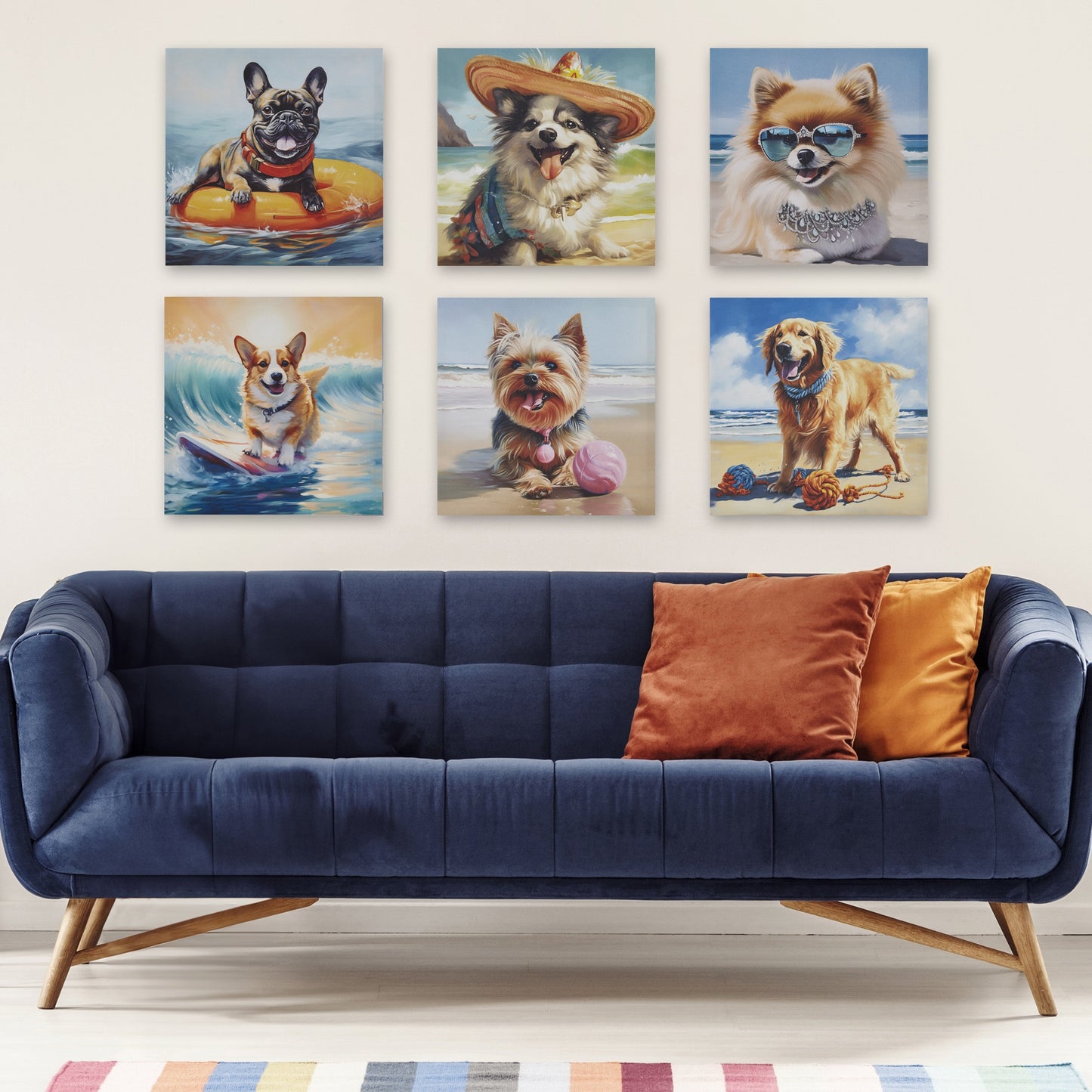 Corgi Canvas Wall Art