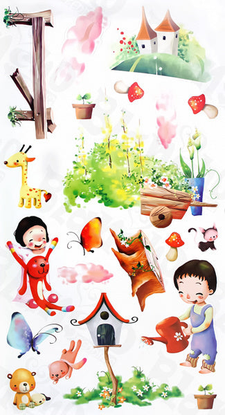 Plant Fun-1 - Wall Decals Stickers Appliques Home Decor