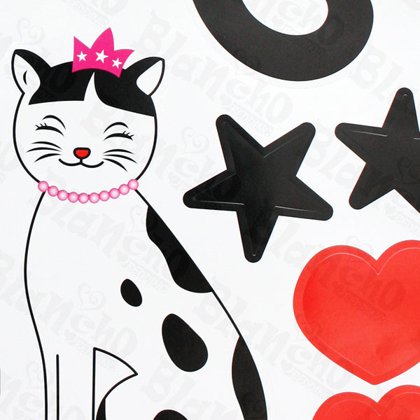 Cat Love - Wall Decals Stickers Appliques Home Decor