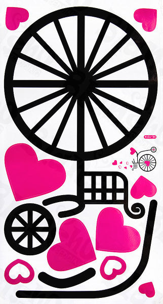 Chic Bicycling M - Wall Decals Stickers Appliques Home Decor