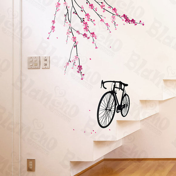 Bike & Flowers 2 - X-Large Wall Decals Stickers Appliques Home Decor