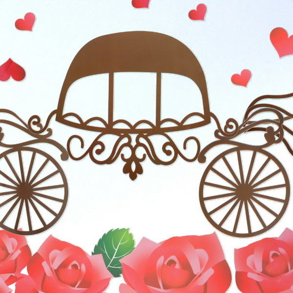 Romantic Carriage - Large Wall Decals Stickers Appliques Home Decor