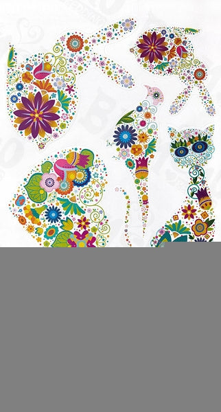 Colorful Figure - Wall Decals Stickers Appliques Home Decor