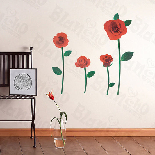 Romantic Rose - Wall Decals Stickers Appliques Home Decor