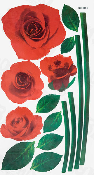 Romantic Rose - Wall Decals Stickers Appliques Home Decor