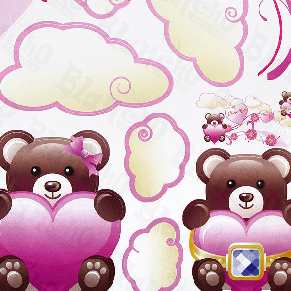 Twin Bear - Wall Decals Stickers Appliques Home Decor