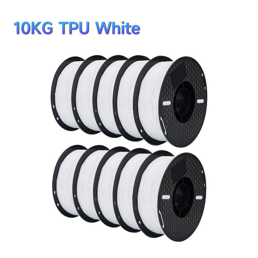 10KG/22LBS 95A High Quality 3d Plastic Flexible TPU Filament 1.75mm Soft Rubber Material No Bubble Spool for 3D Printer