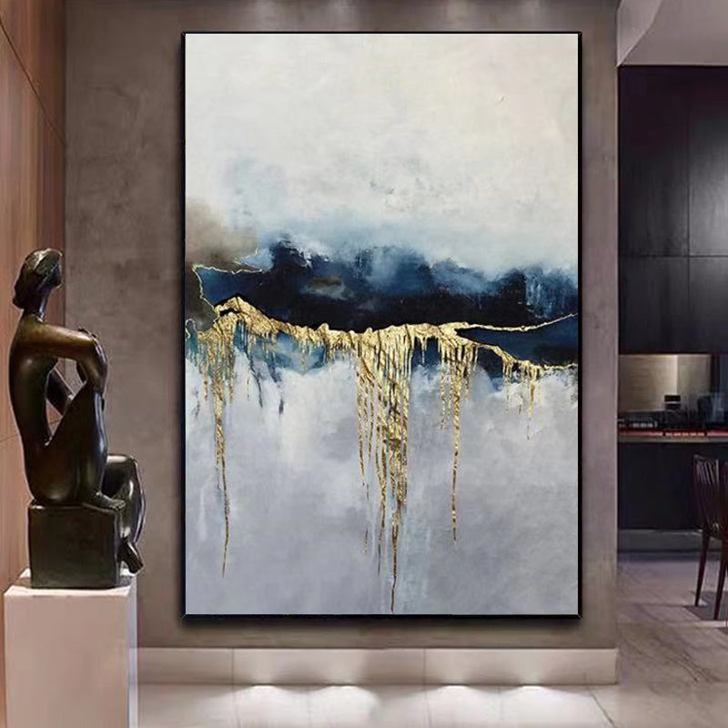 Abstract Handmade Oil Painting On Canvas Golden Texture Wall Art Pictures 100% Hand Painted Large Salon Decorative Painting Gift