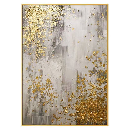 100% Hand Painted Abstract Oil Painting Wall Art Modern Gold Foil Picture Minimalist On Canvas Home Decoration For Living Room No Frame