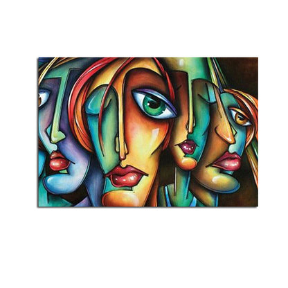 Handmade Abstract Oil Painting Wall Art Modern Figure Picture Minimalist On Canvas Home Decoration For Living Room No Frame