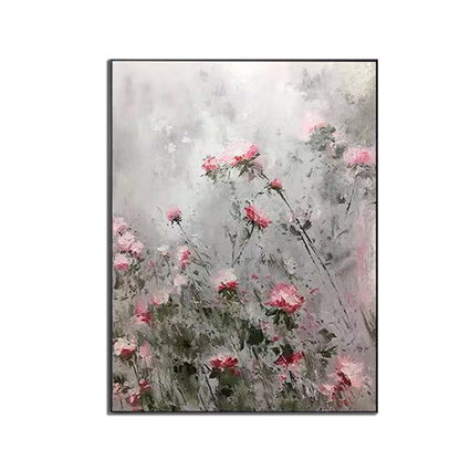 Pure Handmade Palette Knife Flower Canvas Oil Painting Wall Art Canvas Pictures Artwork For Home Decoration Wall Pictures