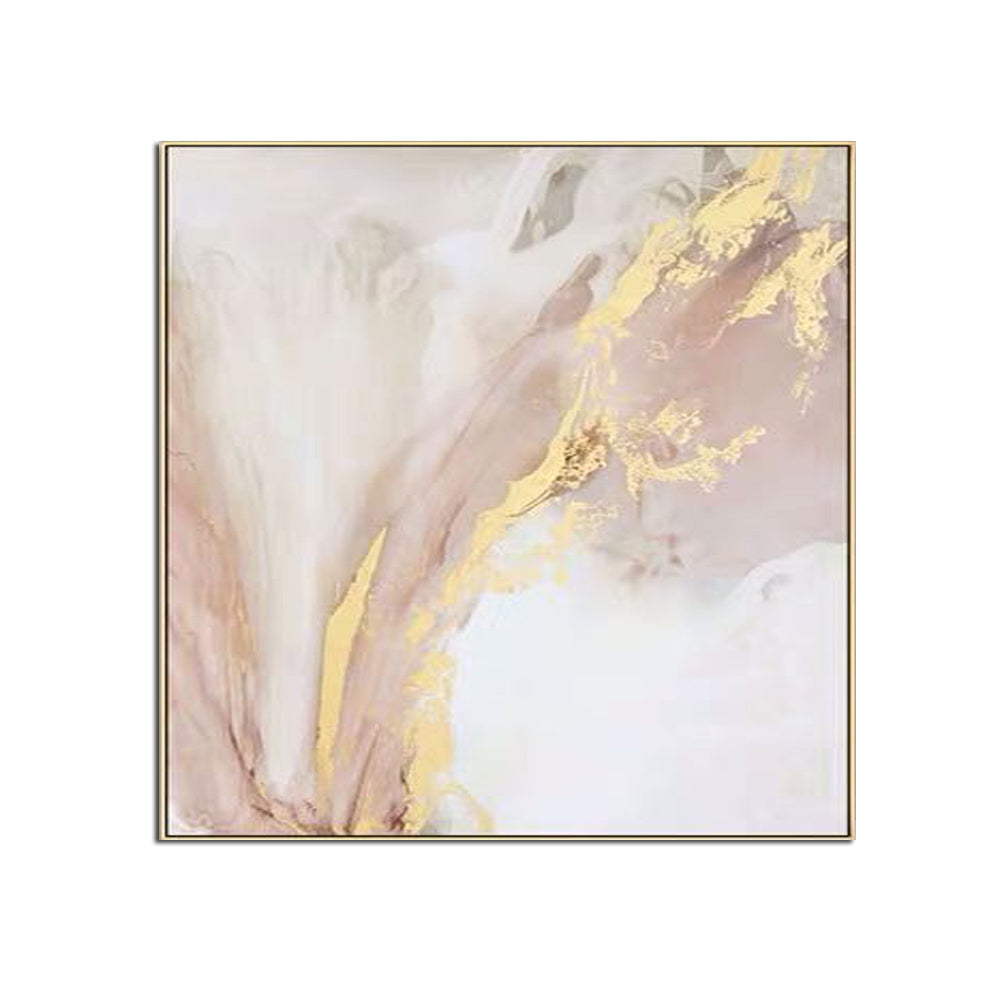 Hand Painted Modern Golden Oil Paintings On Canvas Wall Art Abstract for Living Room Home Decoration Gold Art Poster No Frame