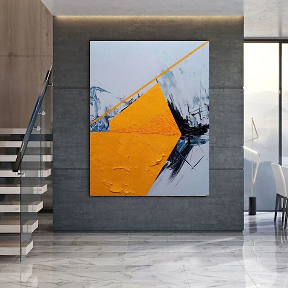 Hand Oil Painting Painted Vertical Abstract Pop Art Modern Rolled Canvas Living Room hallway bedroom luxurious decorative painting