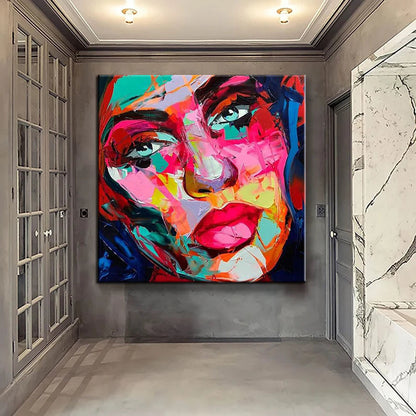 Handmade Face Oil Painting On Canvas Wall Art Decoration Modern Abstract Figure Pictures Home Decor Living Room hallway bedroom luxurious decorative painting