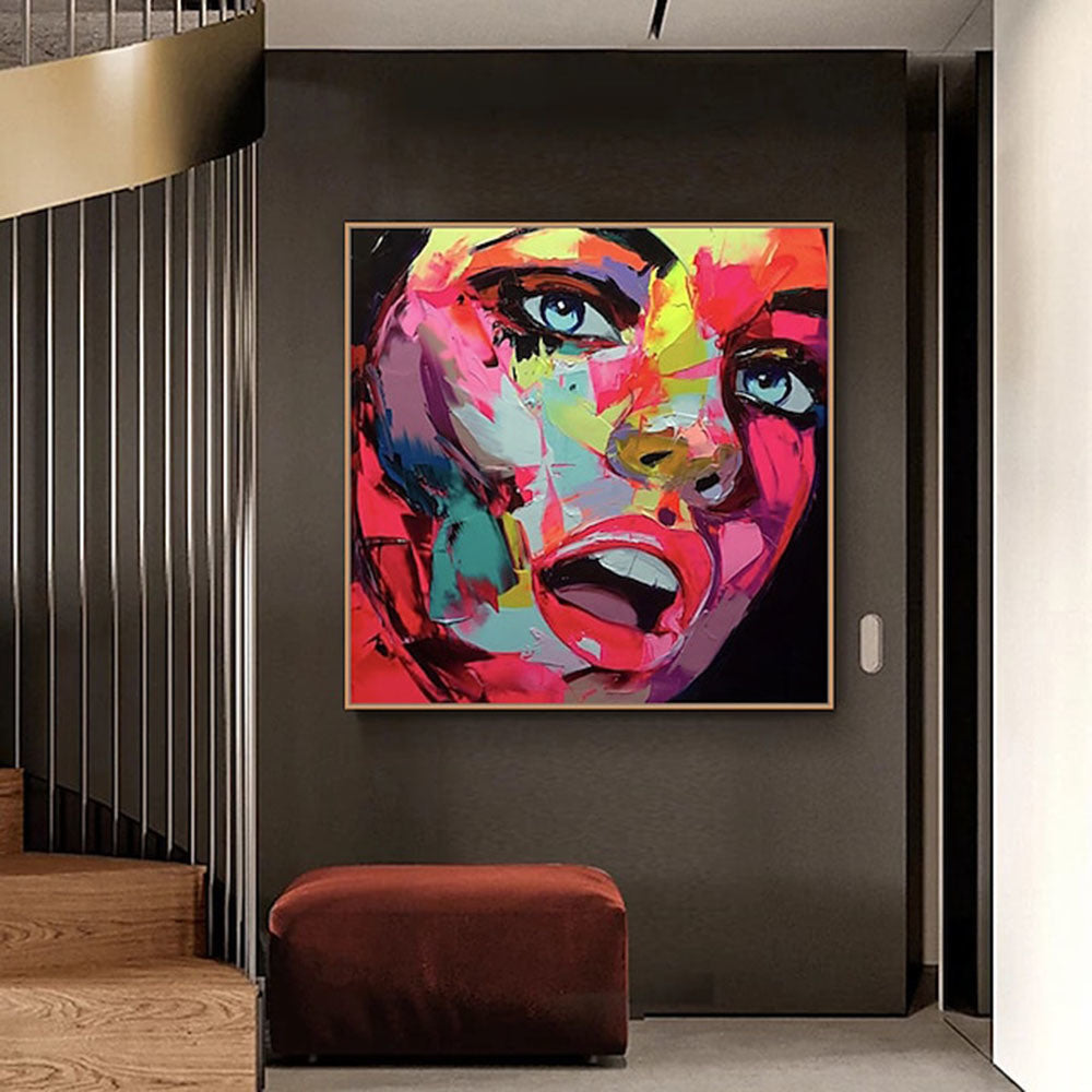 Handmade Face Oil Painting On Canvas Wall Art Decoration Modern Abstract Figure Pictures Home Decor Living Room hallway bedroom luxurious decorative painting