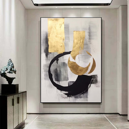 Hand Painted Oil Painting Large Abstract Canvas Art Handmade Abstract Painting Original Art Gold Painting On Canvas Minimalist Abstract Painting Oversized Canvas Art