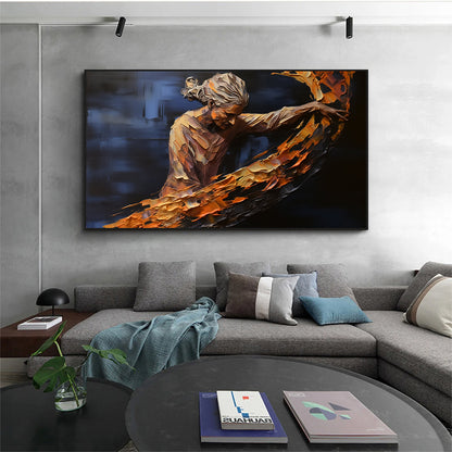 Hand Painted Oil Painting Abstract Beautiful Woman Oil Painting on Canvas Large Wall Art Original Minimalist Portrait Art Custom Painting Modern Living Room Decor