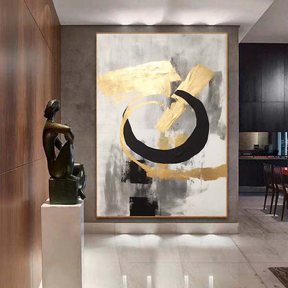 Hand Painted Oil Painting Large Abstract Canvas Art Handmade Abstract Painting Original Art Gold Painting On Canvas Minimalist Abstract Painting Oversized Canvas Art