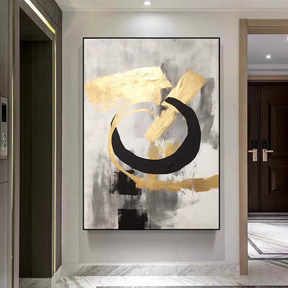 Hand Painted Oil Painting Large Abstract Canvas Art Handmade Abstract Painting Original Art Gold Painting On Canvas Minimalist Abstract Painting Oversized Canvas Art