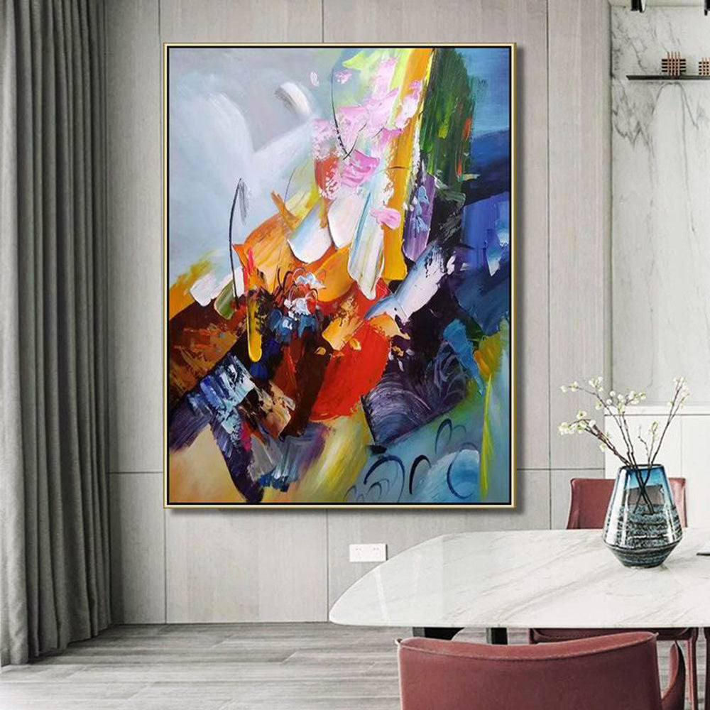 Hand Oil Pianting Original Hand Painted Canvas Art Painting Abstract Painting Large Wall Art Exta Large Canvas Uil Painting Textured Abstract Home Hallway Hall Decoration Painting