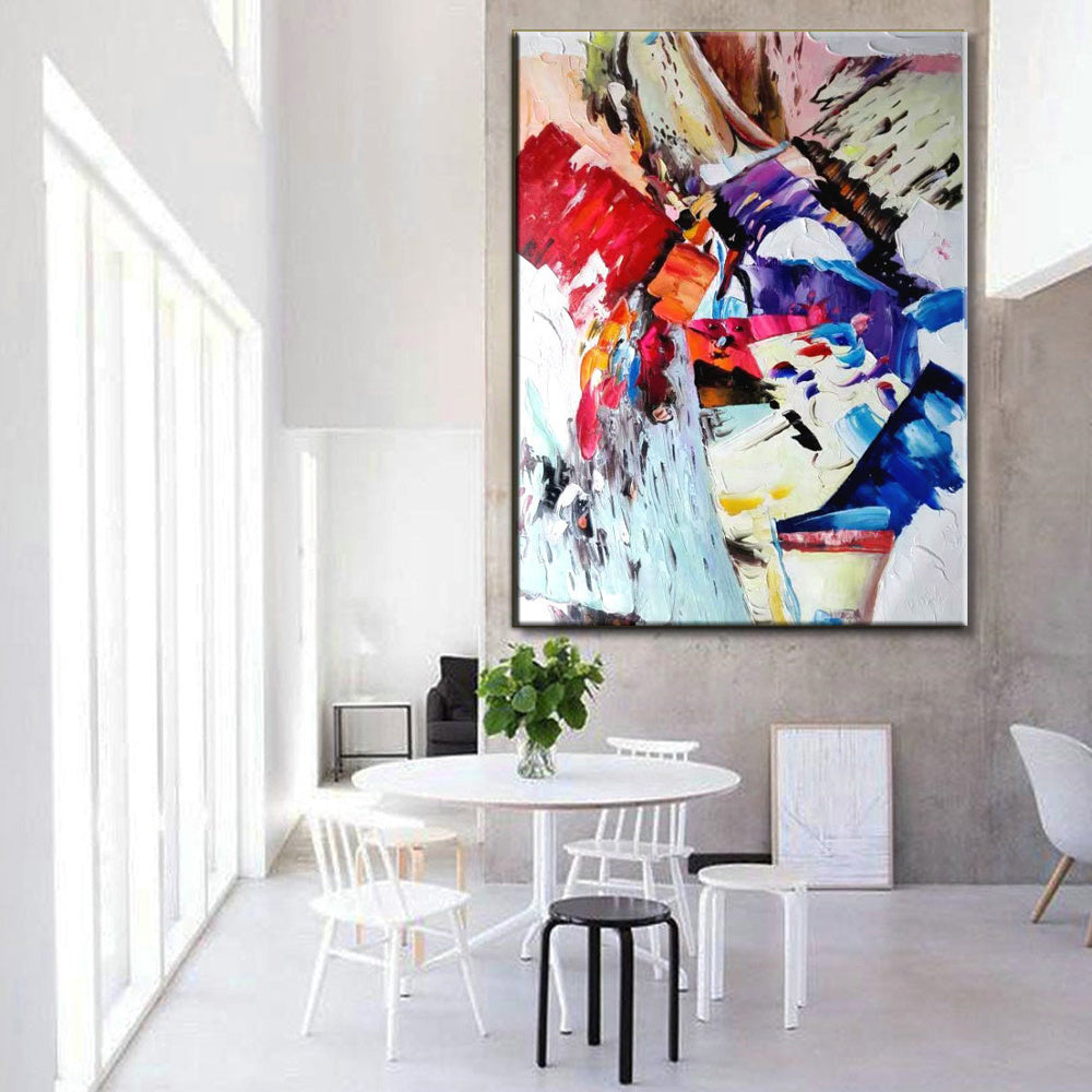 Hand Oil Pianting Original Hand Painted Canvas Art Painting Abstract Painting Large Wall Art Exta Large Canvas Uil Painting Textured Abstract Home Hallway Hall Decoration Painting