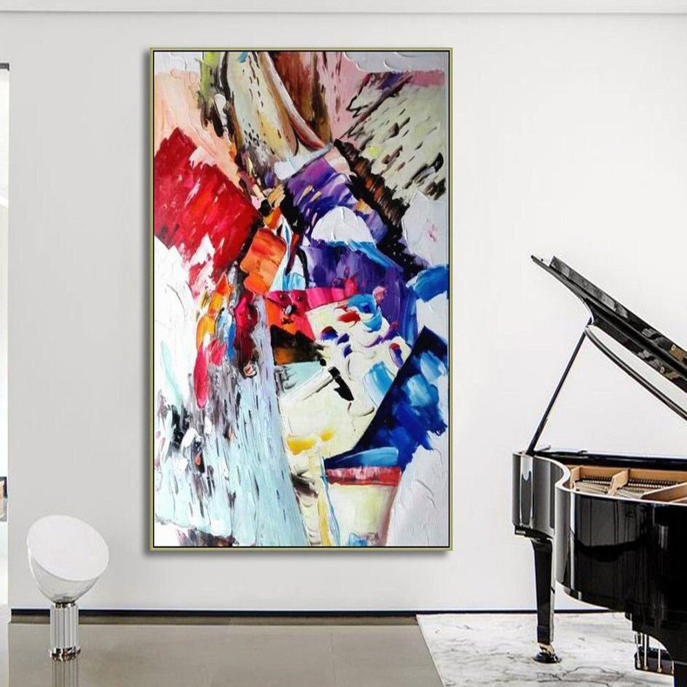 Hand Oil Pianting Original Hand Painted Canvas Art Painting Abstract Painting Large Wall Art Exta Large Canvas Uil Painting Textured Abstract Home Hallway Hall Decoration Painting