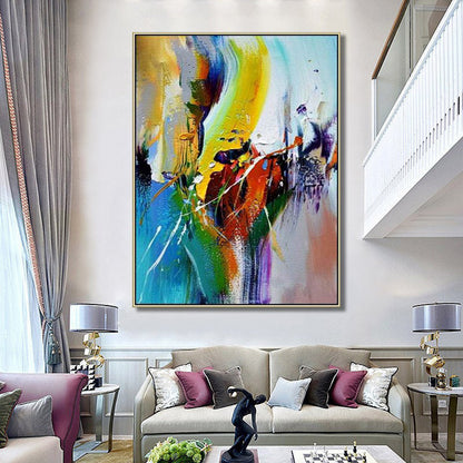 Hand Oil Pianting Large abstract painting Contemporary Abstract art Original abstract painting Hand painted original art Extra large abstract wall art Home Hallway Hall Decoration Painting