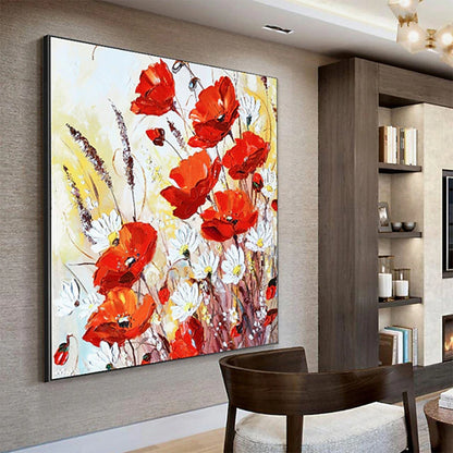 Hand Painted Oil Paintings Canvas Wall Art Decoration Modern Abstract Flowers Living Room Hallway Bedroom Luxurious Decorative Painting