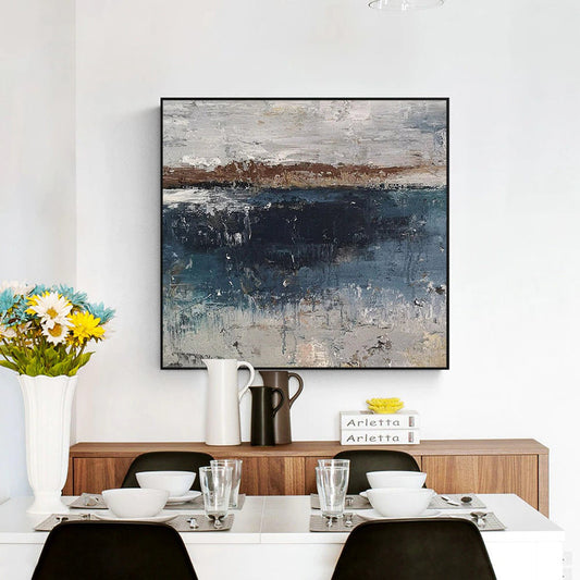 Hand Painted Oil Painting Oil Painting on Canvas Abstract Blue Modern Oil Painting Abstract Original Hand Painted Painting Modern Art