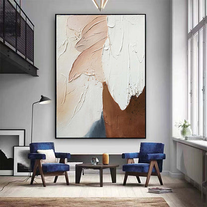 Hand Painted Oil Painting Large Original Beige Abstract Painting Gray Painting Modern Hand Oil Painting Minimalist Abstract Painting Contemporary Art