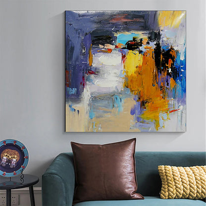 Hand Painted Oil Paintin On Canvas Wall Art Abstract Modern Living Room Hallway Luxurious Decorative Painting