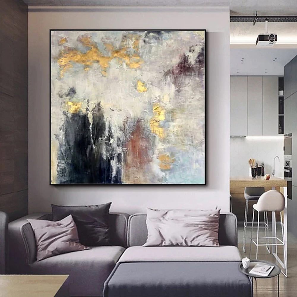 Hand Painted Oil Paintin On Canvas Wall Art Decoration Modern Abstract Picture Living Room Hallway Luxurious Decorative Painting