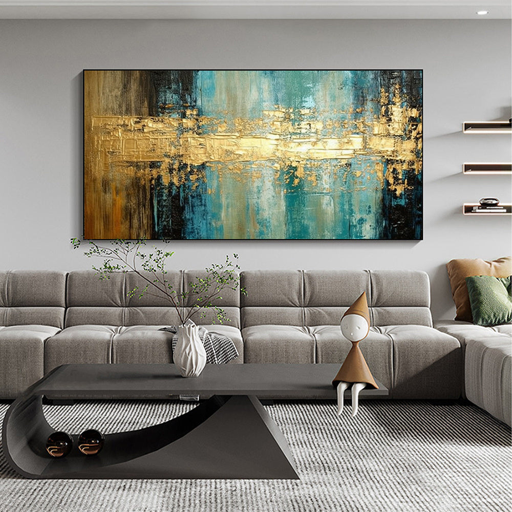 Handmade Oil Painting Abstract Gold Art Oil Painting on Canvas Original Gold Painting Custom Modern Art Decor Living room Wall Decor Large Textured Wall Art