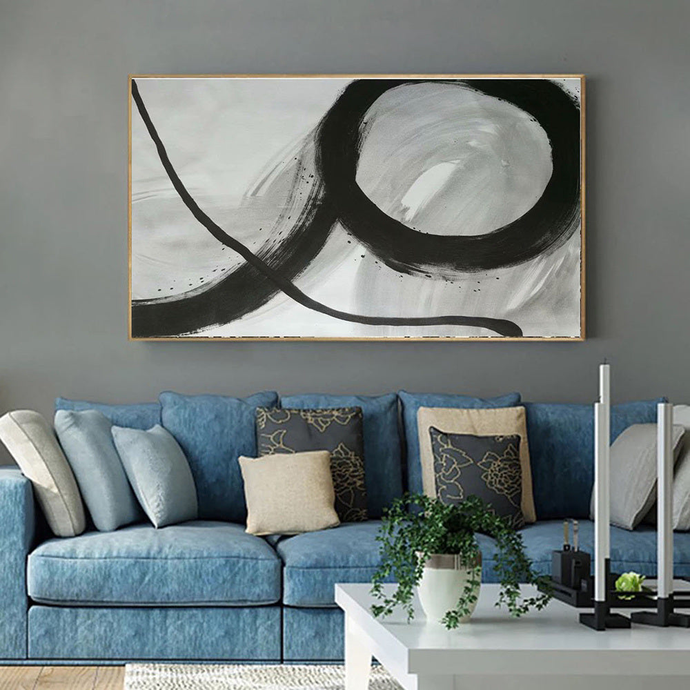 Handmade Oil Painting Extra Large Wall Art Black And White Abstract Painting Large Acrylic Painting On Canvas Large Canvas Art Modern Abstract Art