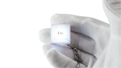 Esc Keyboard Button with Super Bright White LED Keychain Fidget Button