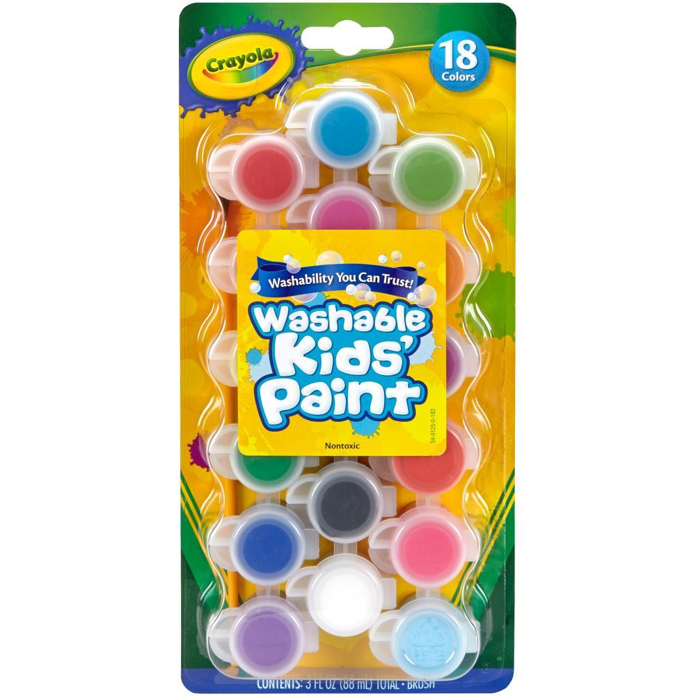 Crayola Washable Kids Paint Pots Assorted Colors