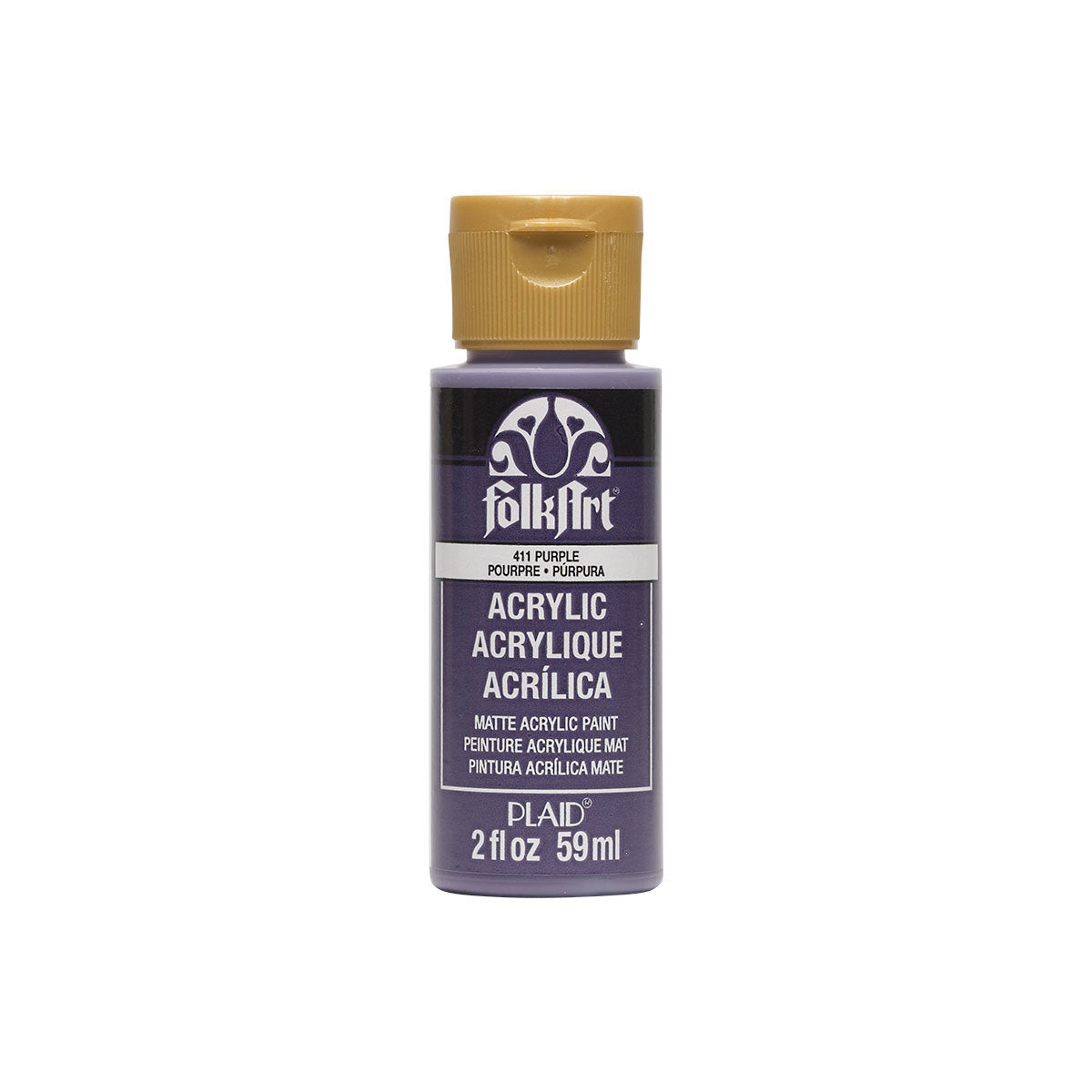 Plaid Folkart Acrylic Paint In Assorted Colors 2 Oz Purple